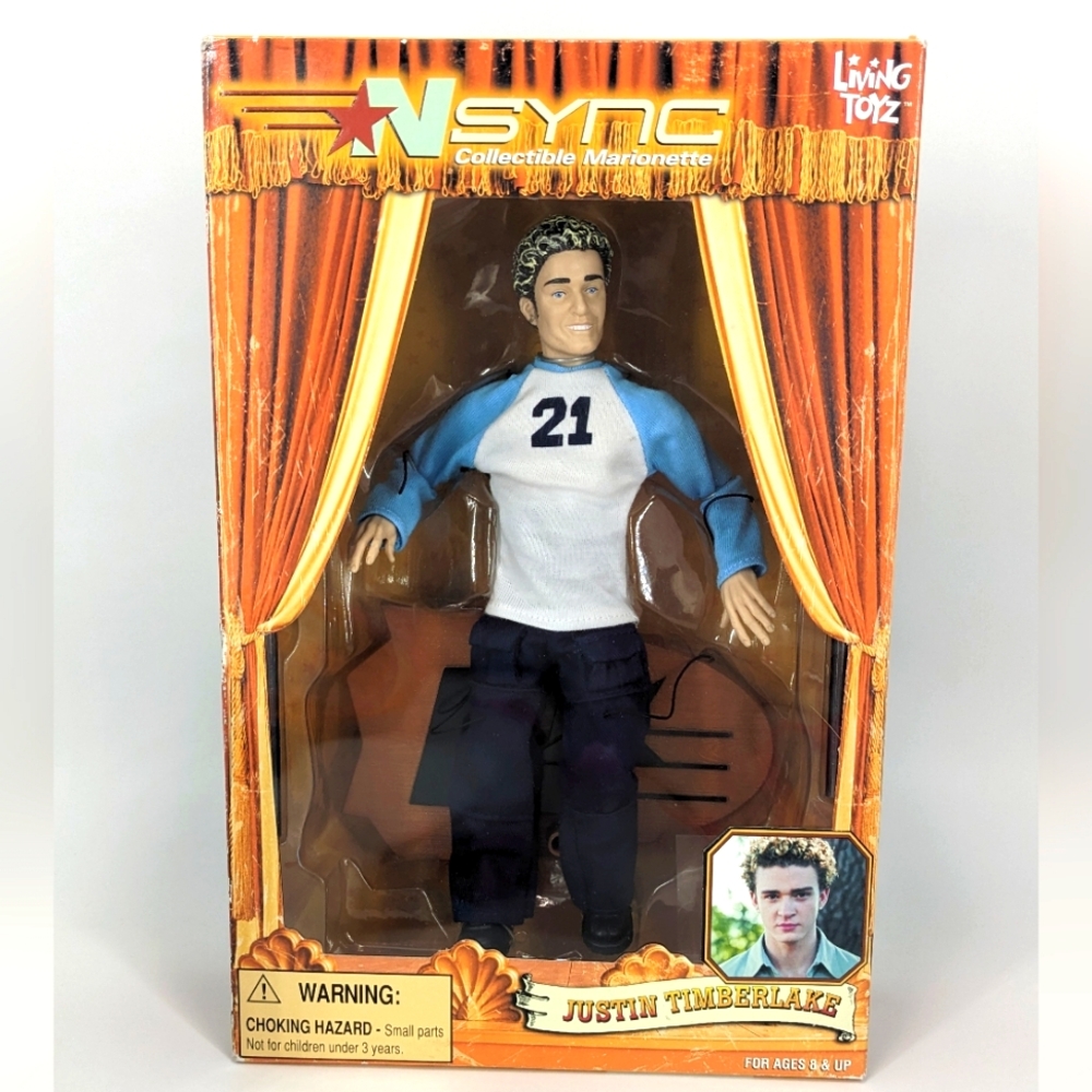 NSYNC Justin Timberlake Collectible Marionette Living Toys